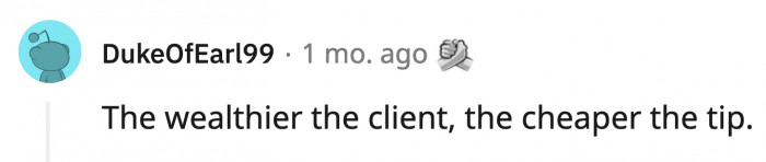 People were not surprised in the comments section