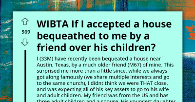 Wealthy Guy Faces Moral Dilemma When His Friend Left Him a $1.8 Million Home While His Estranged Children Were Given Token Inheritance From His $10 Million Estate