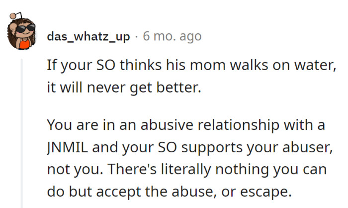 If he thinks his mom is divine, it's time for a reality check.