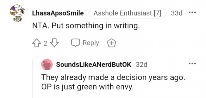 They already made a decision years ago