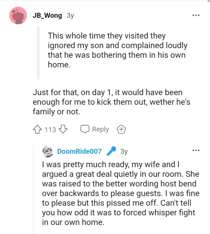 Day one is enough to get kicked out