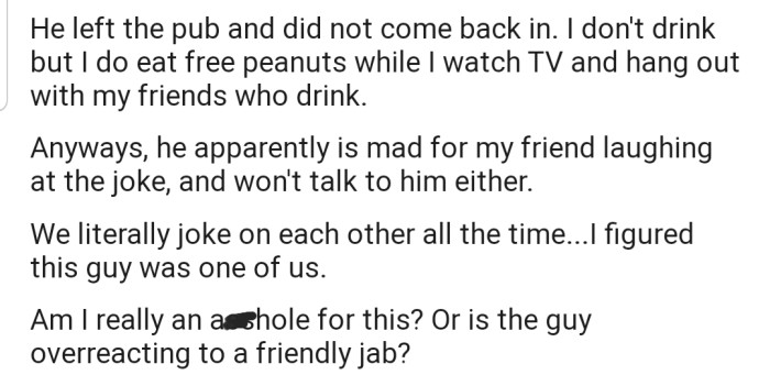 The disabled guy left angrily and doesn't want to talk to either of them anymore