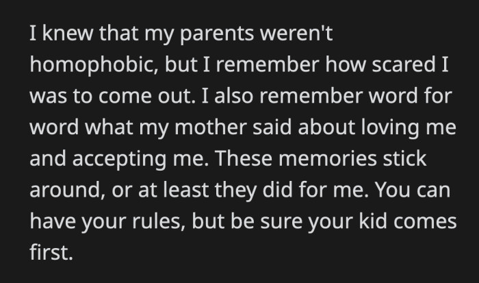 Her emotions are more understandable if you think of them that way instead of another teenager trying to pull a fast one on their parents