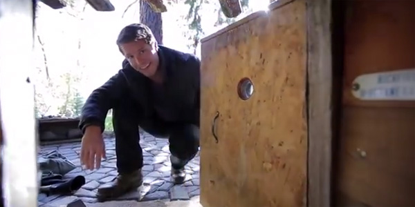 Despite its appearance, this tiny house is essentially a hole in the ground.