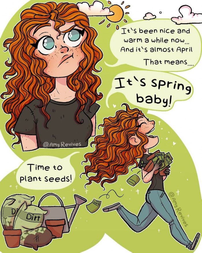 25. Spring means it's time to plant seeds