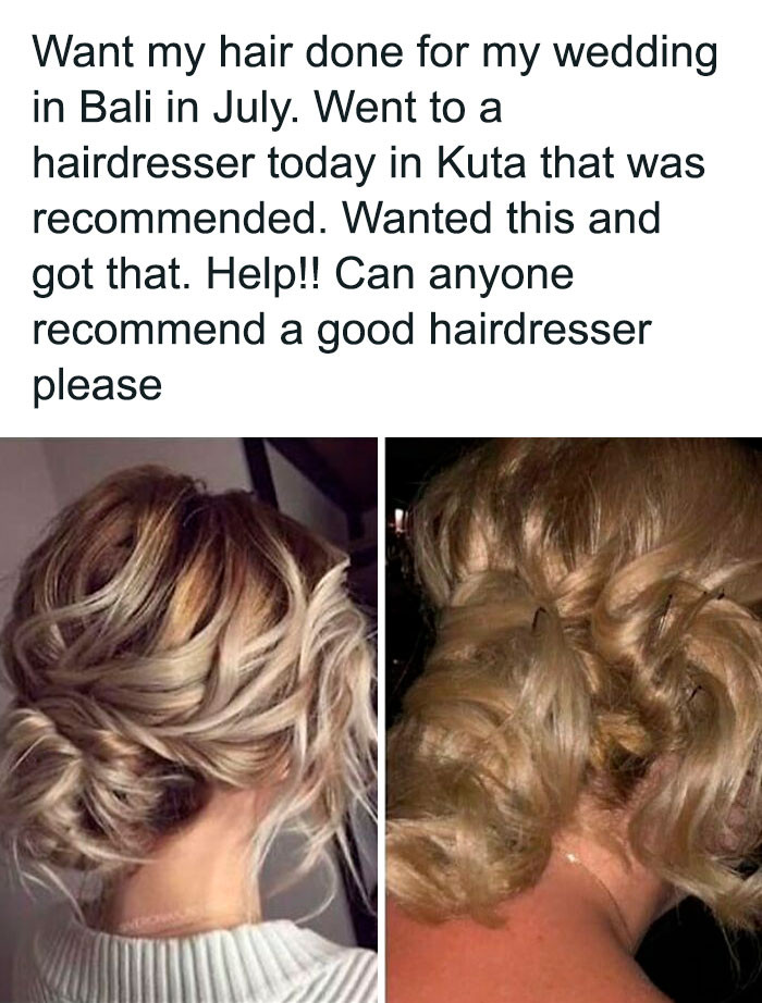 32. Looks like matted hair, not fit for a wedding.