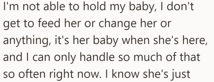 The visits are starting to take away moments she can’t get back.