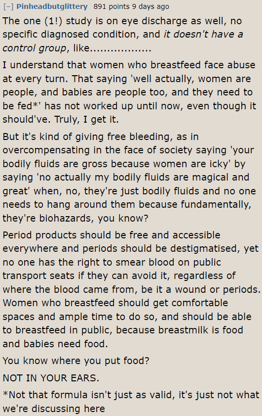 Breast milk is for feeding babies, not for treating ear infections. Period.