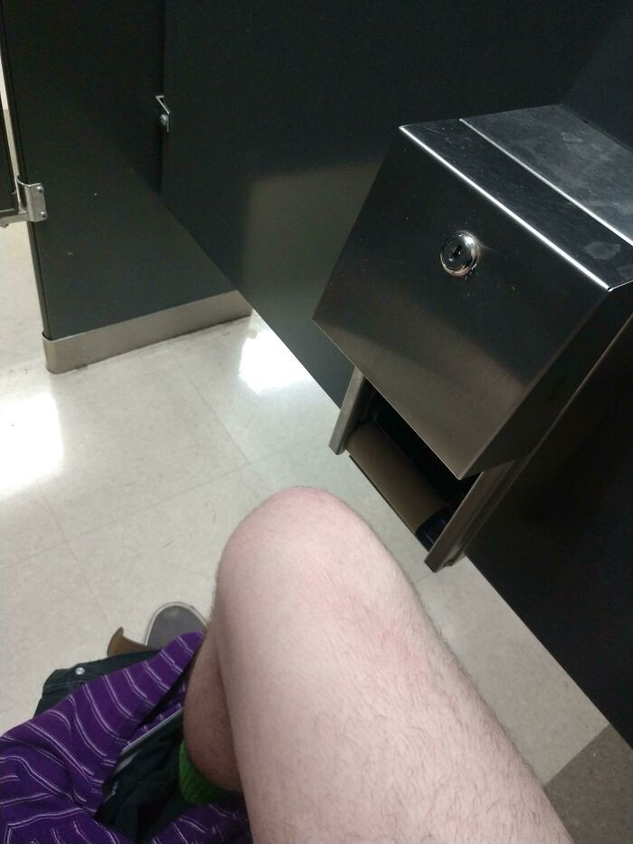 "Forgot To Check Before I Sat Down"