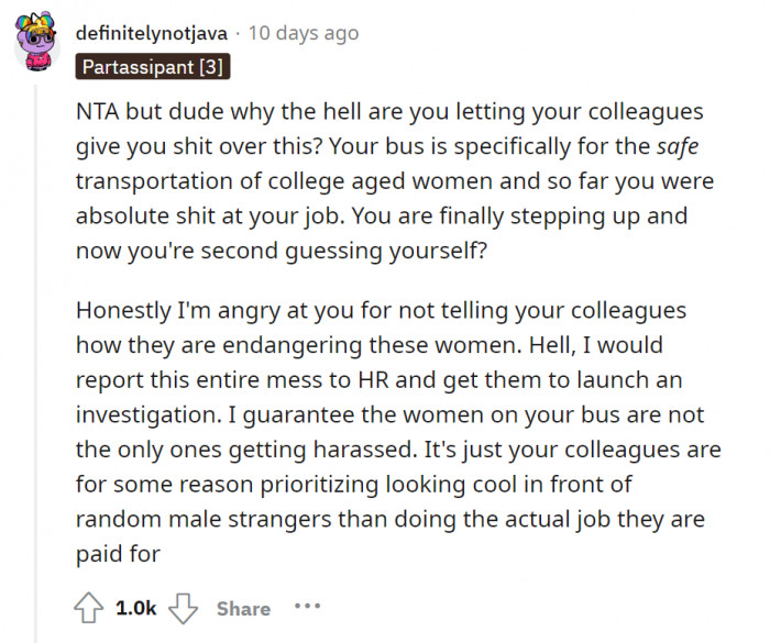 This Redditor questions OP second-guessing himself when he is actually finally doing his job–correctly. OP was not doing so well before this whole incident happened.