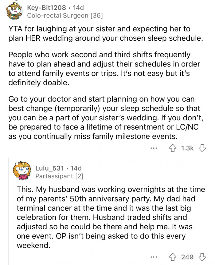 OP needs to start planning further ahead.