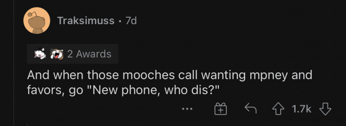 You can always change your phone number.