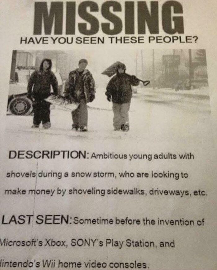 "Have You Seen These People?"