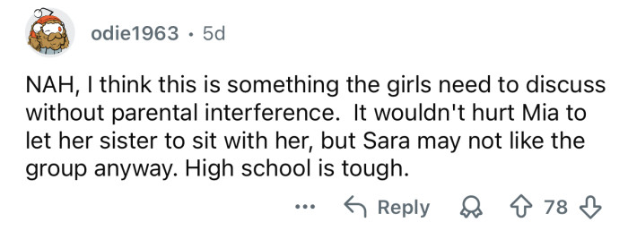 Let them figure it out on their own.