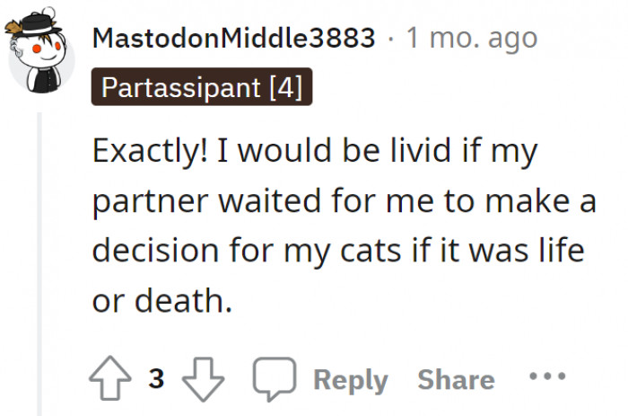 It was a life-or-death situation already.