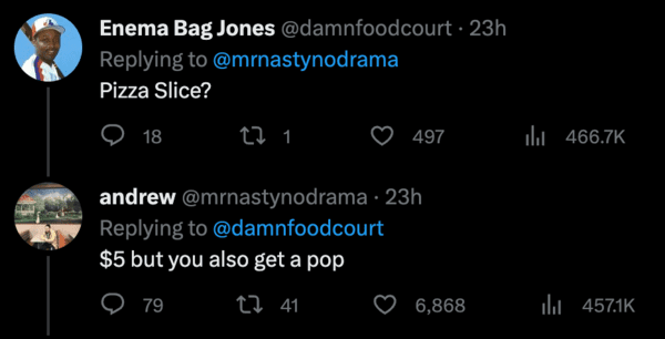 People began naming various items, such as sodas, foods, and products that should cost a certain amount.