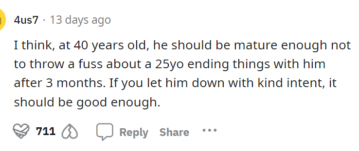 That's what you'd think, but it might really affect him differently than other 40-year-old men.