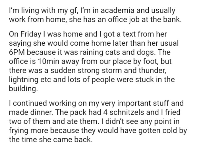 There was a sudden strong storm and thunder, and so many people were stuck