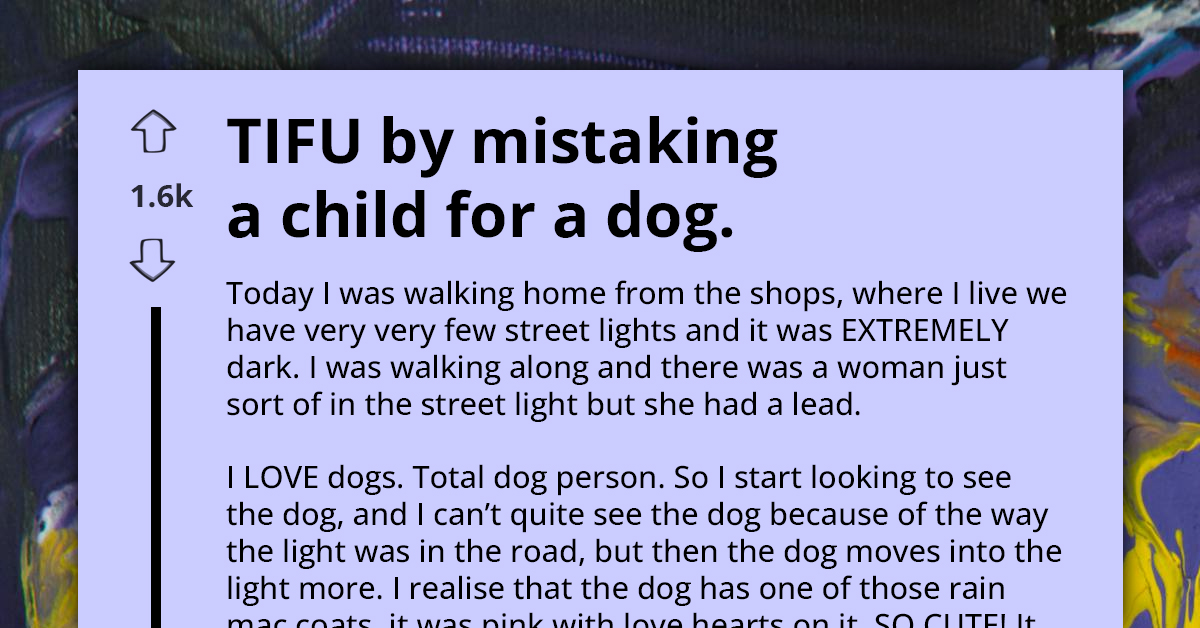 Awkward Moment For UK Passerby - Compliments 'Cute Dog' In Dark, Only To Discover It's Child