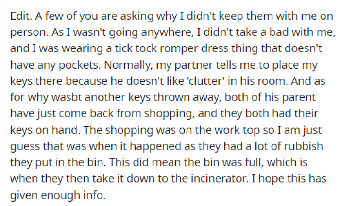 She then added this update to address some of the comments she was receiving about her post.