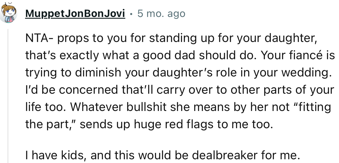 “Whatever Bullshit She Means by Her Not ‘Fitting the Part,’ Sends Up Huge Red Flags to Me.”
