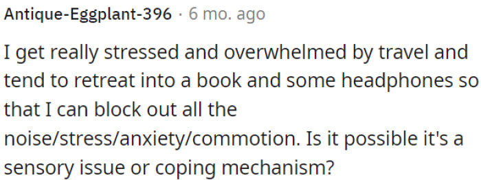 People often become less communicative while traveling, preferring to zone out.
