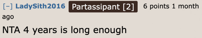 It's been four years, so she no longer has rights over the dogs.