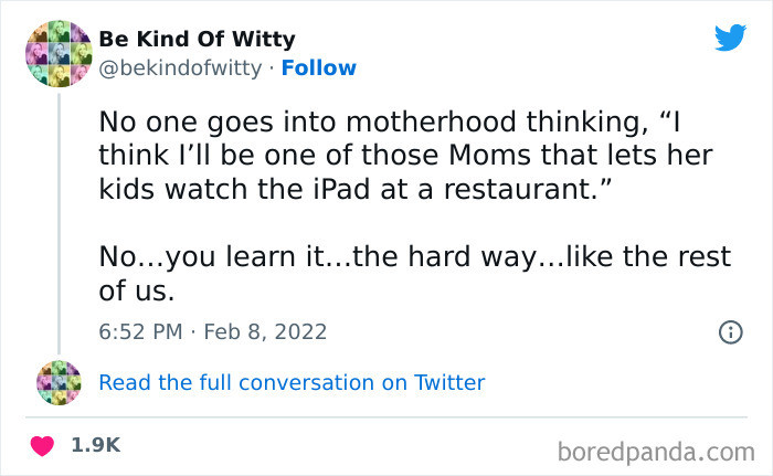 Pretty much after going through every other entertainment option, we realize we either never eat out again or give them an electronic device.