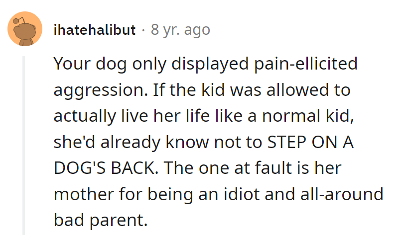 Step on pup, expect yip! Kid needs a crash course in canine manners.
