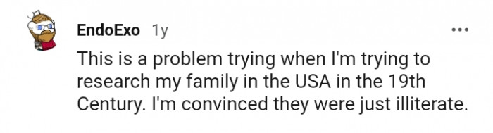 This Redditor is trying to research their family in the USA