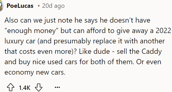 Obviously, money is not the issue