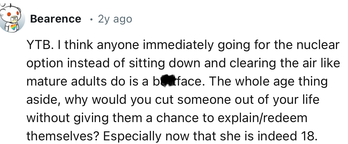 Dialogue should be the first option rather than going nuclear immediately.
