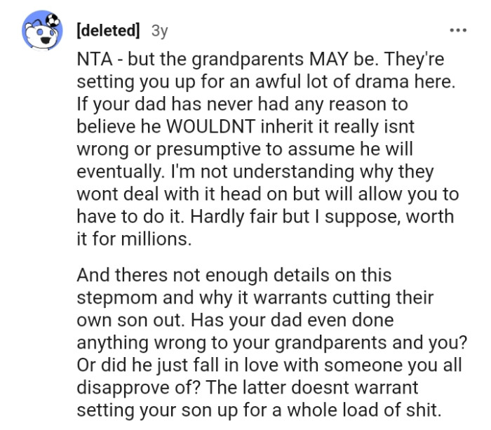 They're setting you up for a lot of drama