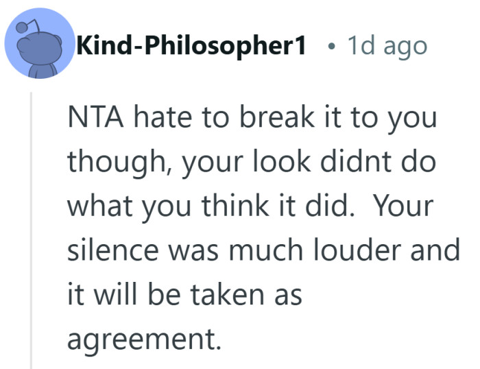 The dreaded “I gave them a look” strategy strikes again. Families rarely speak fluent eyebrow.