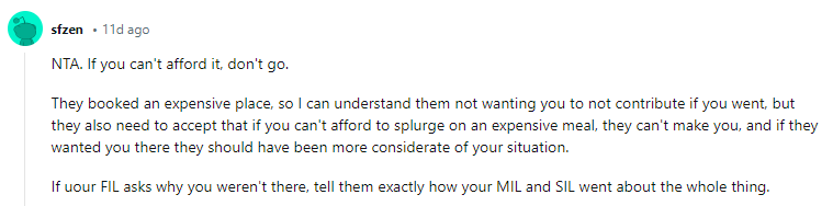 Can't afford it? Don't go ...