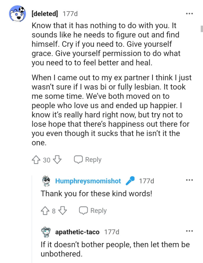 The OP shouldn't lose hope as there's happiness out there