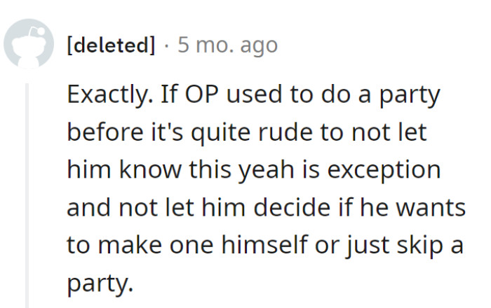 Clear communication could have avoided this unplanned plot twist in the party saga.