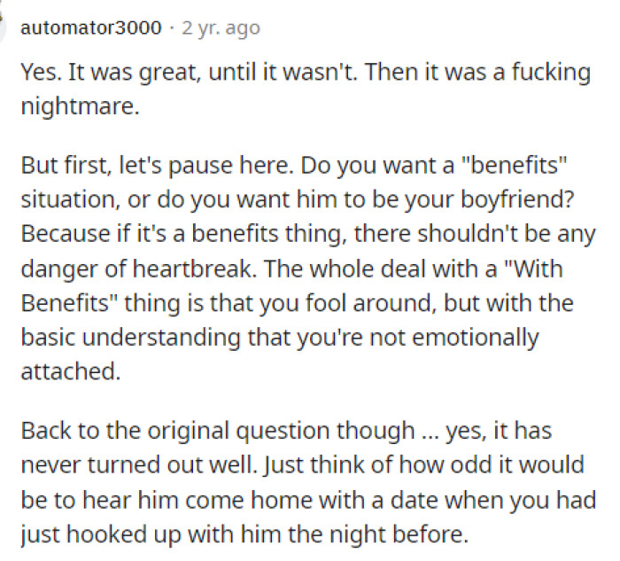 People did come to the comments with their experiences, though, and it really showed just how these situations can go.