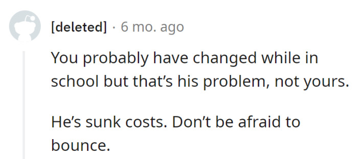 Changed in school? Sounds like an academic glow-up.