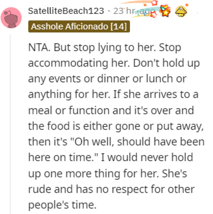 Stop accommodating that behavior