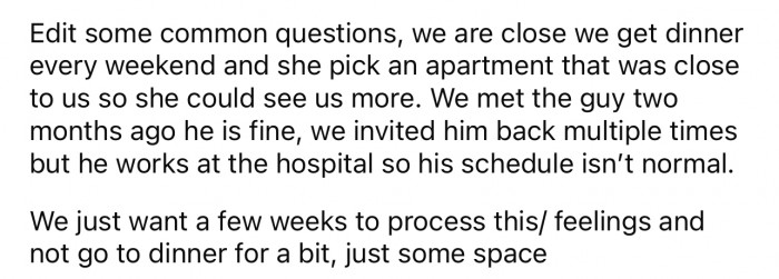 The father came back and provided more information about common questions asked in the comments.