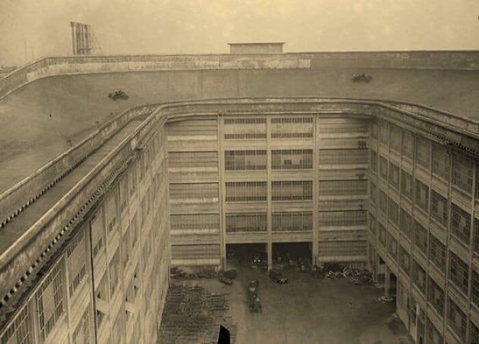 15. In The 20’s, Fiat Had A Test Track On Top Of Their Production Warehouse