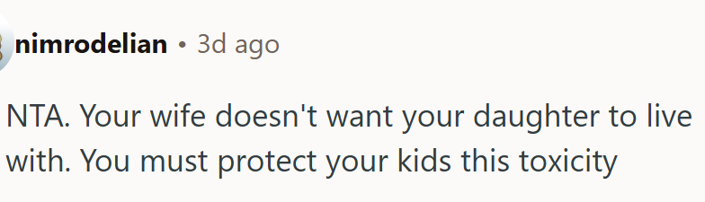 OP must protect his kids from toxicity