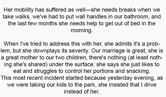 We tried to address it with her