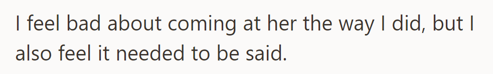 He regrets his approach but believes his concerns needed to be expressed.