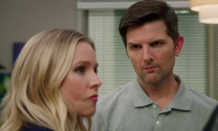9. Adam Scott could play the sweetest guy ever, but I would still want to punch his face in because all I'd be able to see was Trevor from The Good Place.