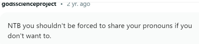 People should not be forced