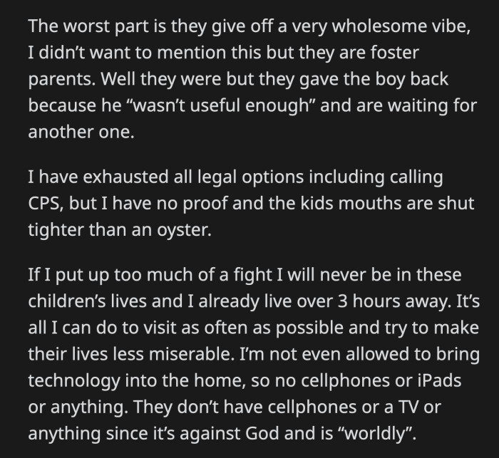 OP already tried to call CPS, but nothing good came out of it.