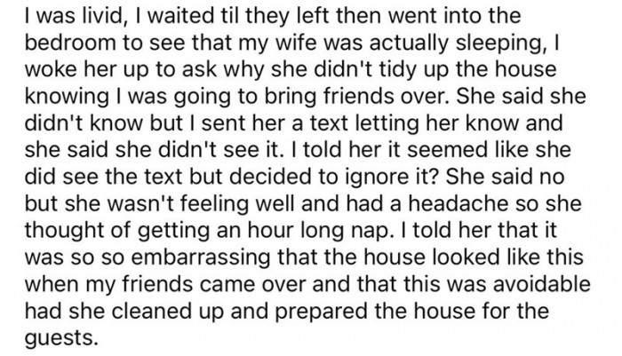 She did see the text but decided to ignore it