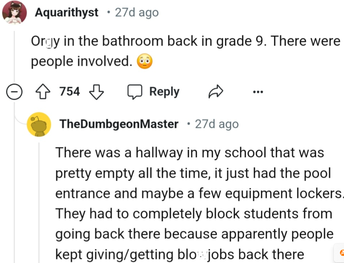 They had completely blocked students from going back there because apparently people kept giving/getting blowjobs back there